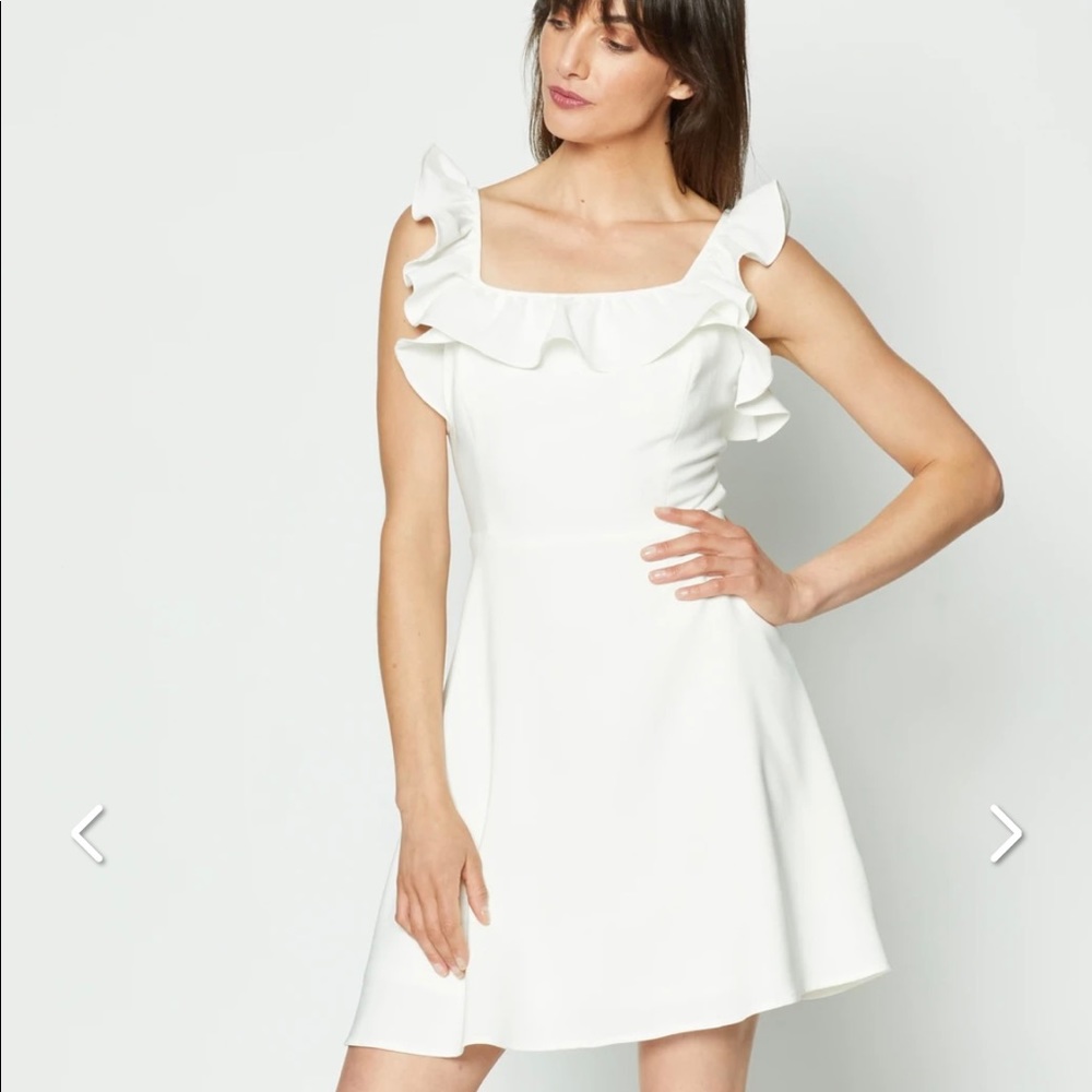 Ruffle fit and flare dress by BCBG generation